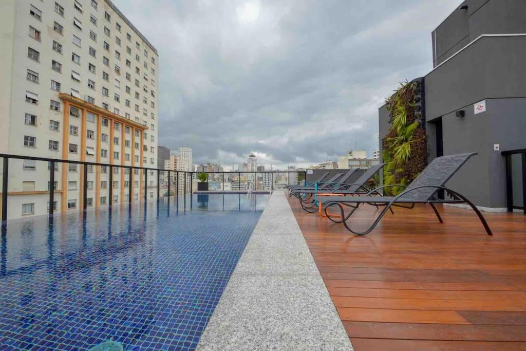 Studio Lindo Ao Lado Do Metro Santa Cecilia Apartment Sao Paulo Bagian luar foto